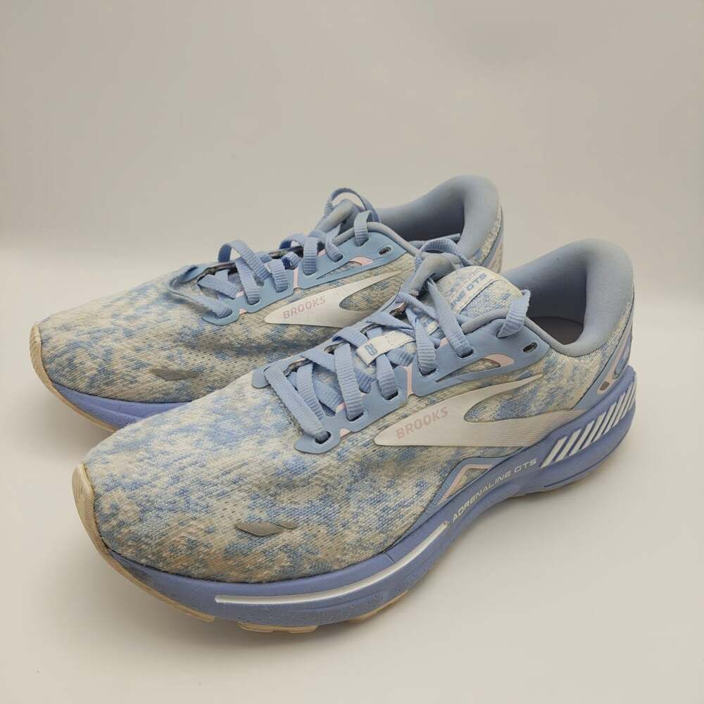 Brooks Adrenaline GTS 23 Womens Running Shoes Size 8.5 Blue Marbled 1203811B493